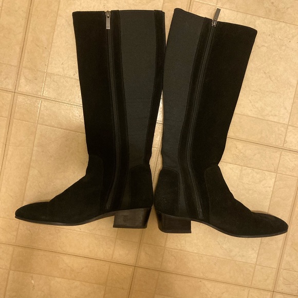 Aquatalia Shoes Aquatalia Suede Zip Up Boots With Stretch Poshmark